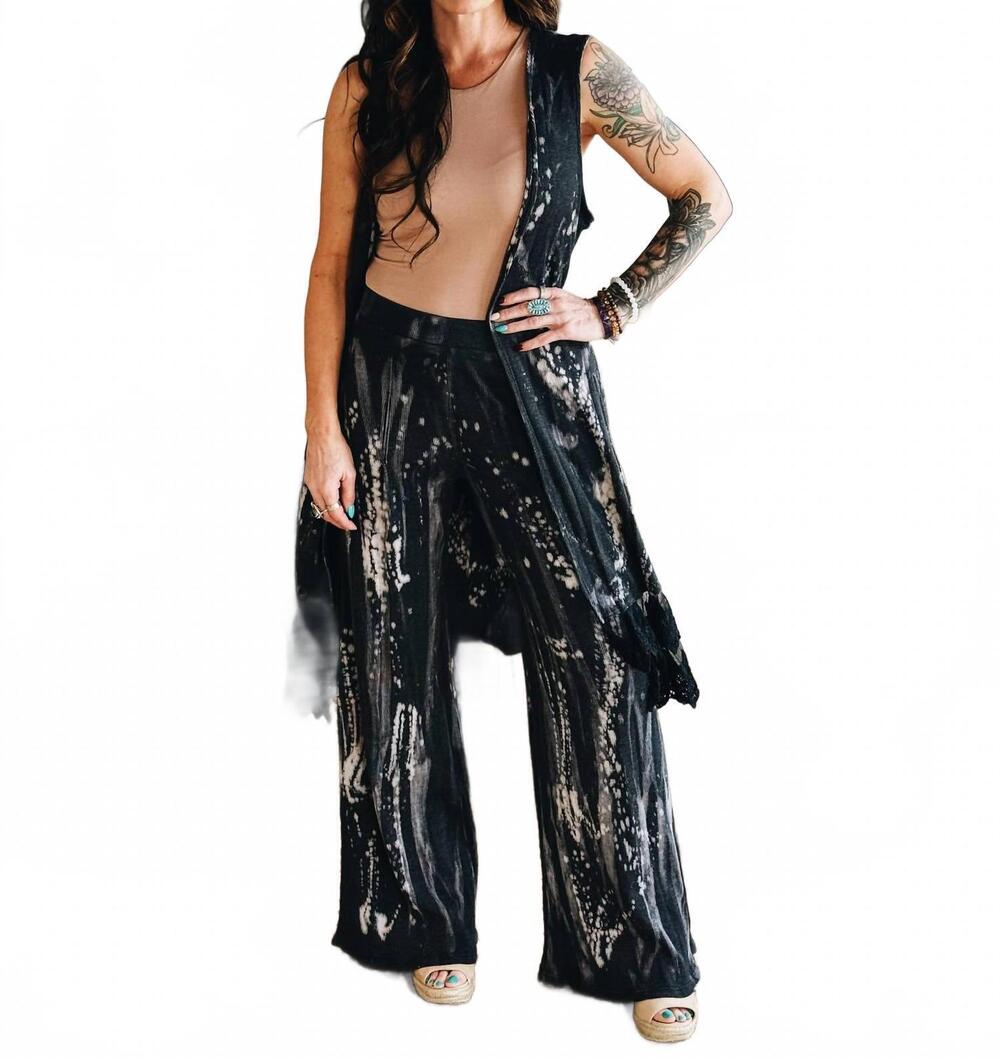 NEW VOCAL APPAREL midnight drift set in black